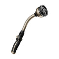 RESTMO Watering Wand Heavy Duty, 15-Inch Long Hose Nozzle Sprayer | 10 Spray Patterns & Thumb Flow Control, Metal