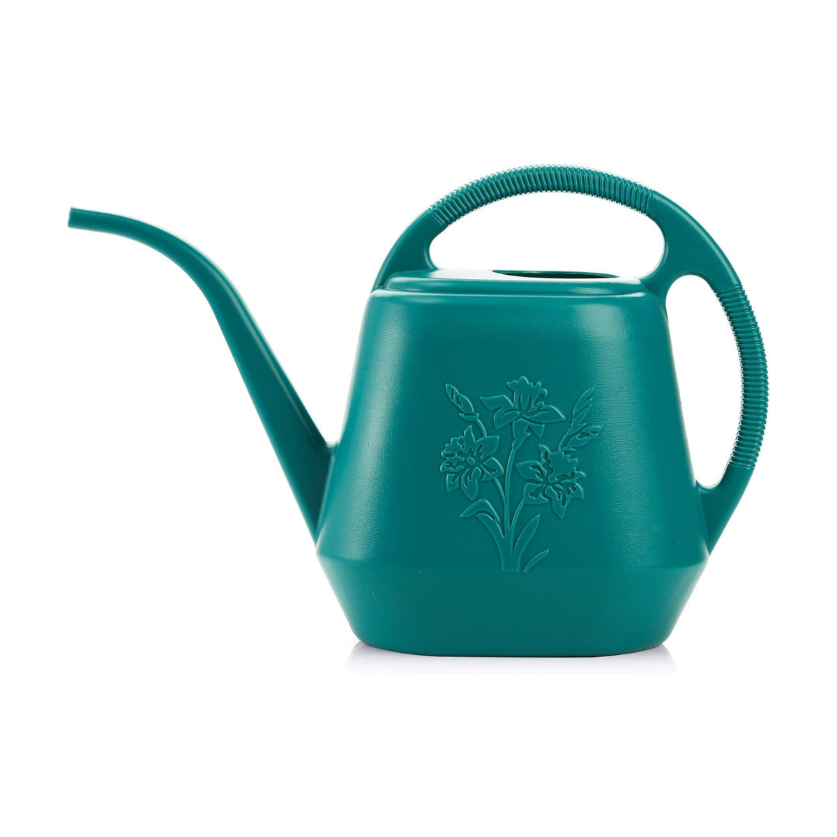 Fasmov 1-Gallon Plastic Watering Can with Comfortable Handle, Garden Watering Cans Long Spout for Indoor Outdoor Watering Plants (Green)