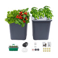 2 Hydroponic Buckets Kit for Plants, Hydroponics Growing System for Herbs/Tomato/Vegetables, DWC System with Air Pump &