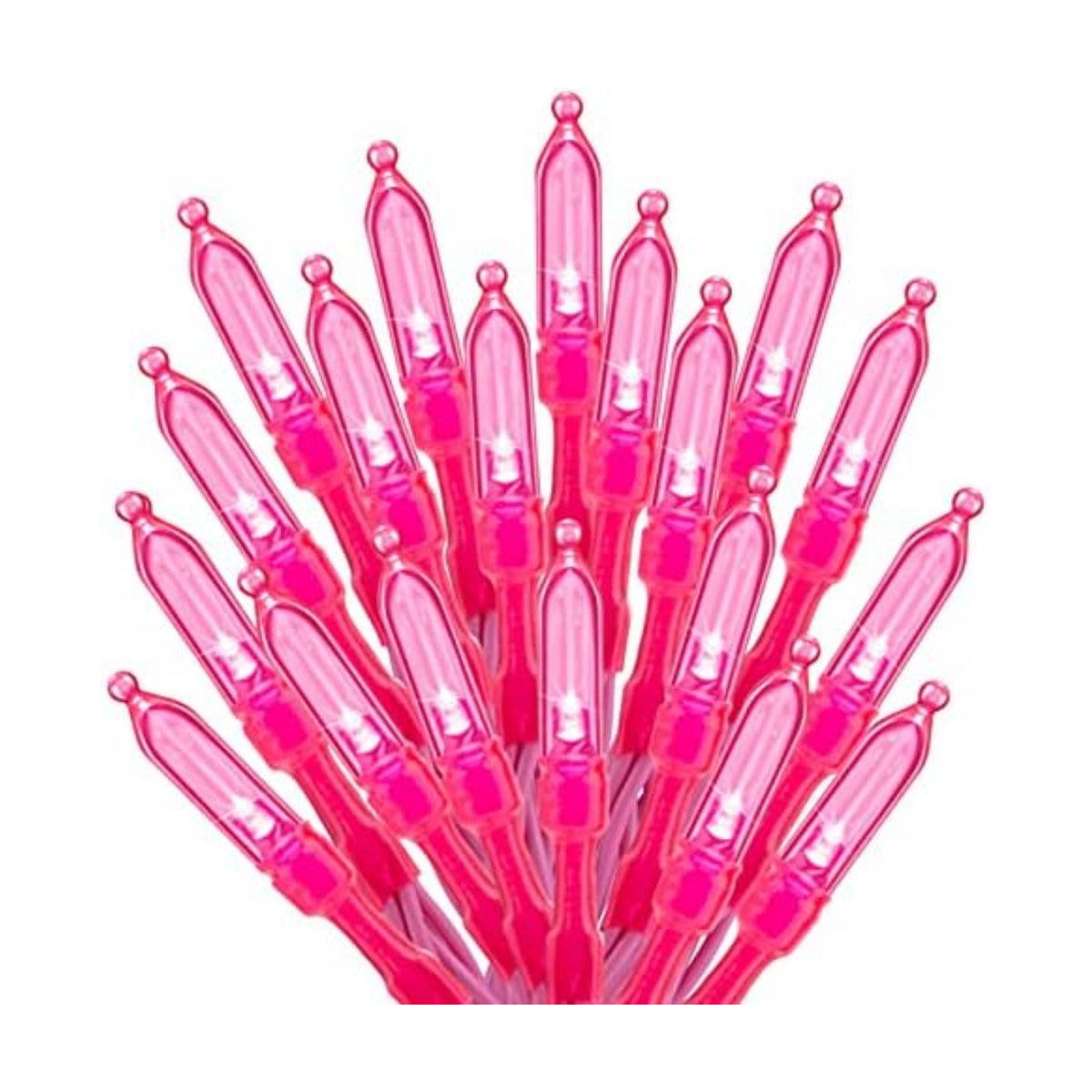 Minetom Pink Mini Christmas Lights - 39 Feet 100 LED Fairy String Lights with 8 Lighting Modes Waterproof Connectable for Indoor Outdoor Xmas Tree Garland Wreath Holiday Valentine's Day Decoration