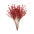 Christmas Berries Picks Red 14 Inches Set of 12 Tree Topper Decor
