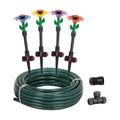 Eden 97065 Daisy Above-Ground 50 Ft Garden Hose and Sprinkler System, DIY Plant Watering Set