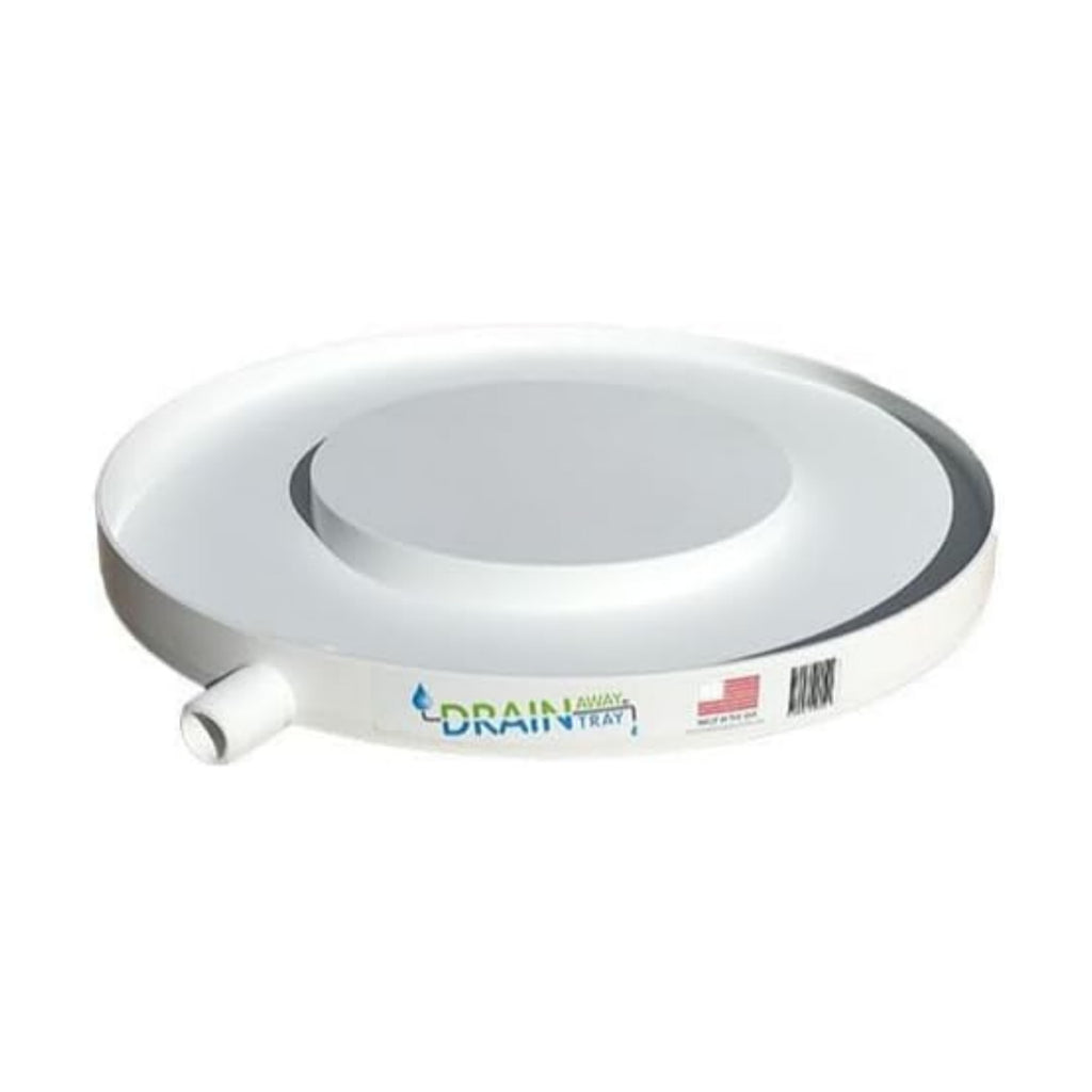 Drain Away White 12 inch Plant Saucer Heavy Duty Drain Tray for Large Pots Indoor Outdoor Waterproof UV Resistant