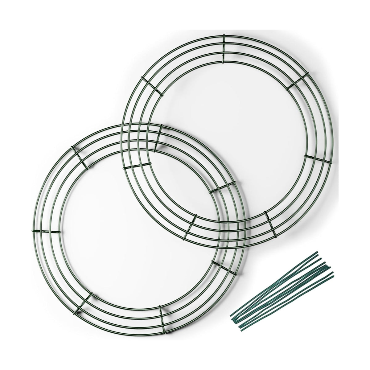 2-Pack 14 Inches Wire Wreath Frame – Round Metal Wreath Form