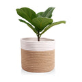 11" Cotton Rope Plant Basket Modern Woven Baskets 11"x 11"