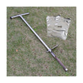 36" Soil Probe, Stainless Steel Soil Sampler Probe with Foot Pedal and Reusable Sample Bags, Soil Test Kits for Lawn
