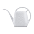 Fasmov 1-Gallon Plastic Watering Can with Comfortable Handle, Garden Watering Cans Long Spout for Indoor Outdoor Watering Plants (Gray White)