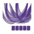 5 Pcs Purple Halloween Gauze Creepy Cloth Fabric Tapestry Decor Decorations