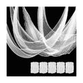 5 Pcs White Halloween Gauze Creepy Cloth Fabric Tapestry Decor Decorations