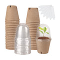 winemana 36 Set Plant Nursery Pots with Humidity Dome, Seed Starter Biodegradable Peat Pots, Seedlings Planting Pots
