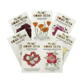 Poppy Flower Seed, 7 Variety Pack | Seven Poppy Varieties, Heirloom and California Types, Silky Ornamental Blooms