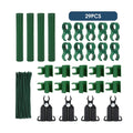 Adjustable Plant Trellis Connectors, Plastic Garden Stakes Clips for 0.78 inch Diameter Poles Connecting Joints for