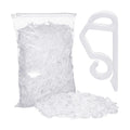 Marsui 300 Pieces Christmas Light Clips Outdoor Gutter Hooks,White