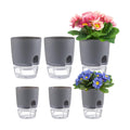 Aulock 6 pcs Self Watering Plant Pots for African Violet, 4.1/3.2 in