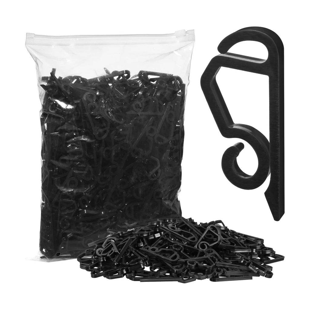 Marsui 460 Pieces Christmas Light Clips Outdoor Gutter Hooks,Black
