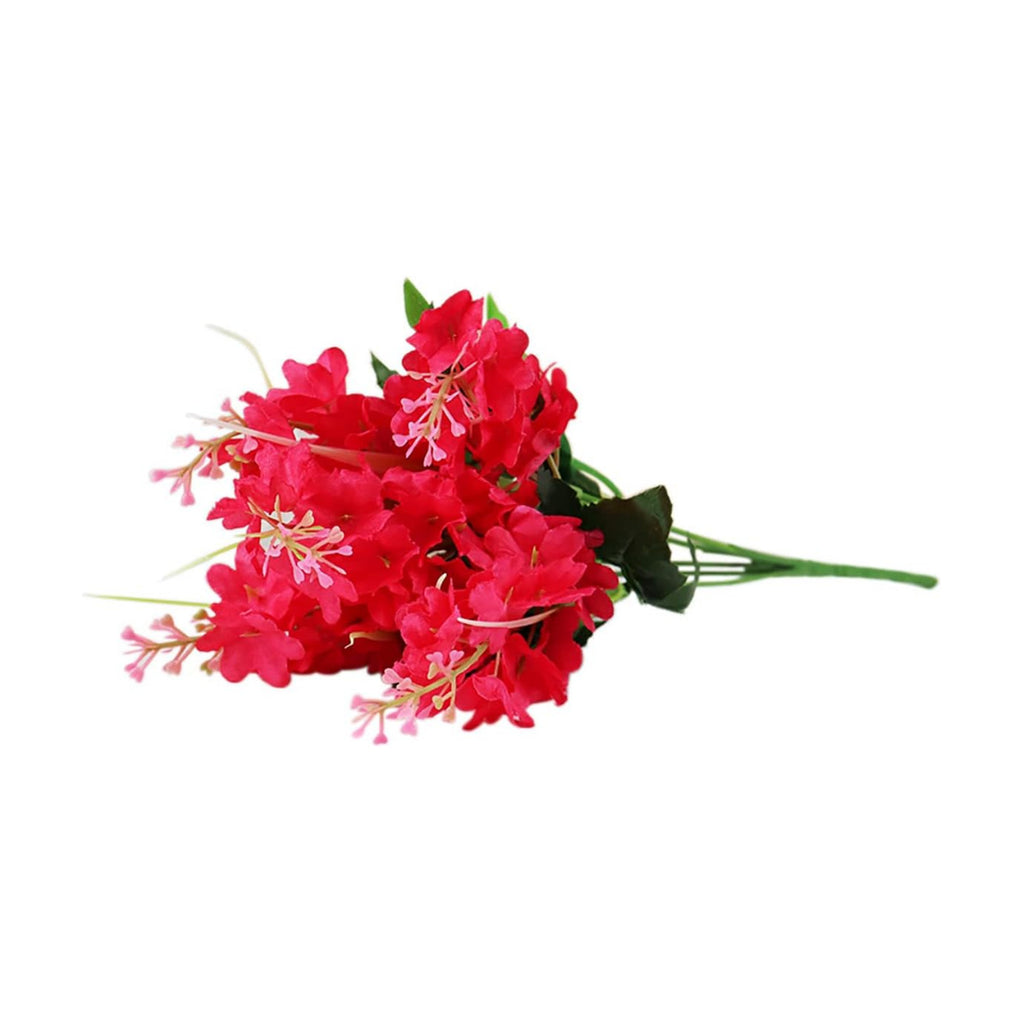 ECYC Ltd 13.78 inch Artificial Hyacinth Flower Bouquet, Silk Hyacinth Flowers Fake Flower with Stem Faux Hyacinth Flowers for Home Office Wedding Decoration,Red