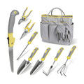 Carsolt 10Pcs Heavy Duty Stainless Steel Garden Hand Tools Set for Planting | Rust-Proof & Ergonomic Handle, Includes