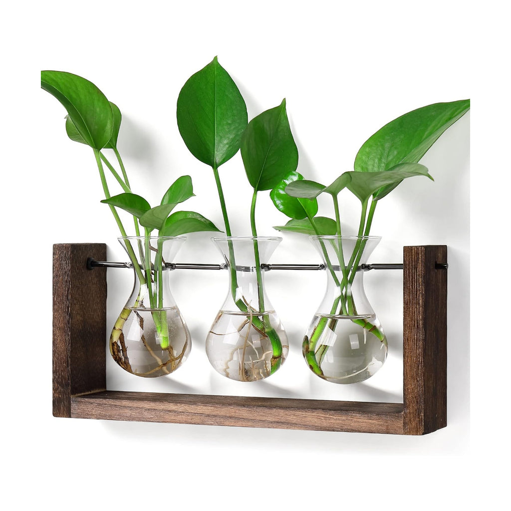 YIBOT Wall Hanging Planter Plant Propagation Stations Glass Flower Vase