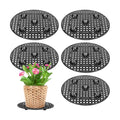 6 Pcs Big Potted Plant Stands, 12 Inch Patio and Deck Floor Protector