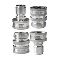 Stainless Steel ¾” Garden Hose Quick Connect Fittings | One Hand Operation Design | Plug & Coupler Set Of 2