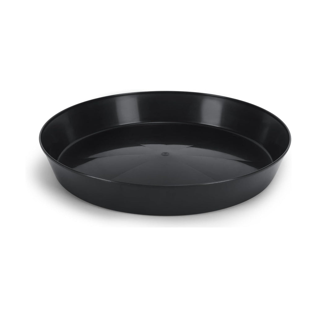 Saucer, 12 Inch, Black case of 100 | 10.1 Inch Base, Case of 100, Polypropylene