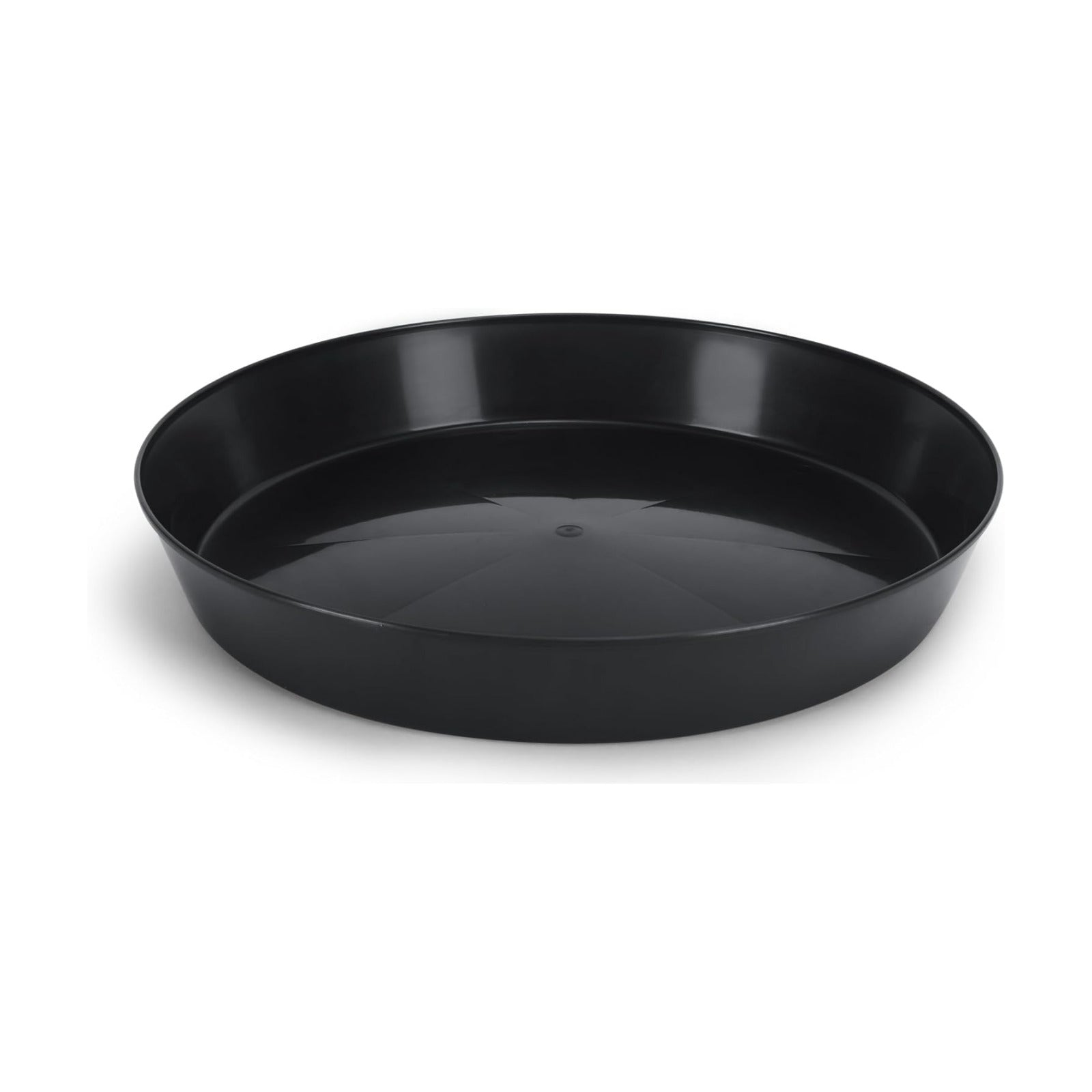 Saucer, 12 Inch, Black case of 100 | 10.1 Inch Base, Case of 100, Polypropylene