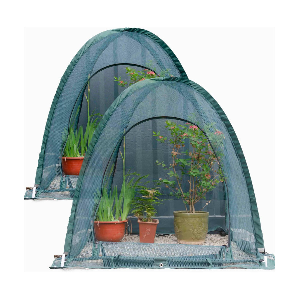 Pop up Gardening Net Cover,36x36x39 inch Pack of 2,Pest Guard Cover for Vegetables Fruits Durable Plant Gardening Net