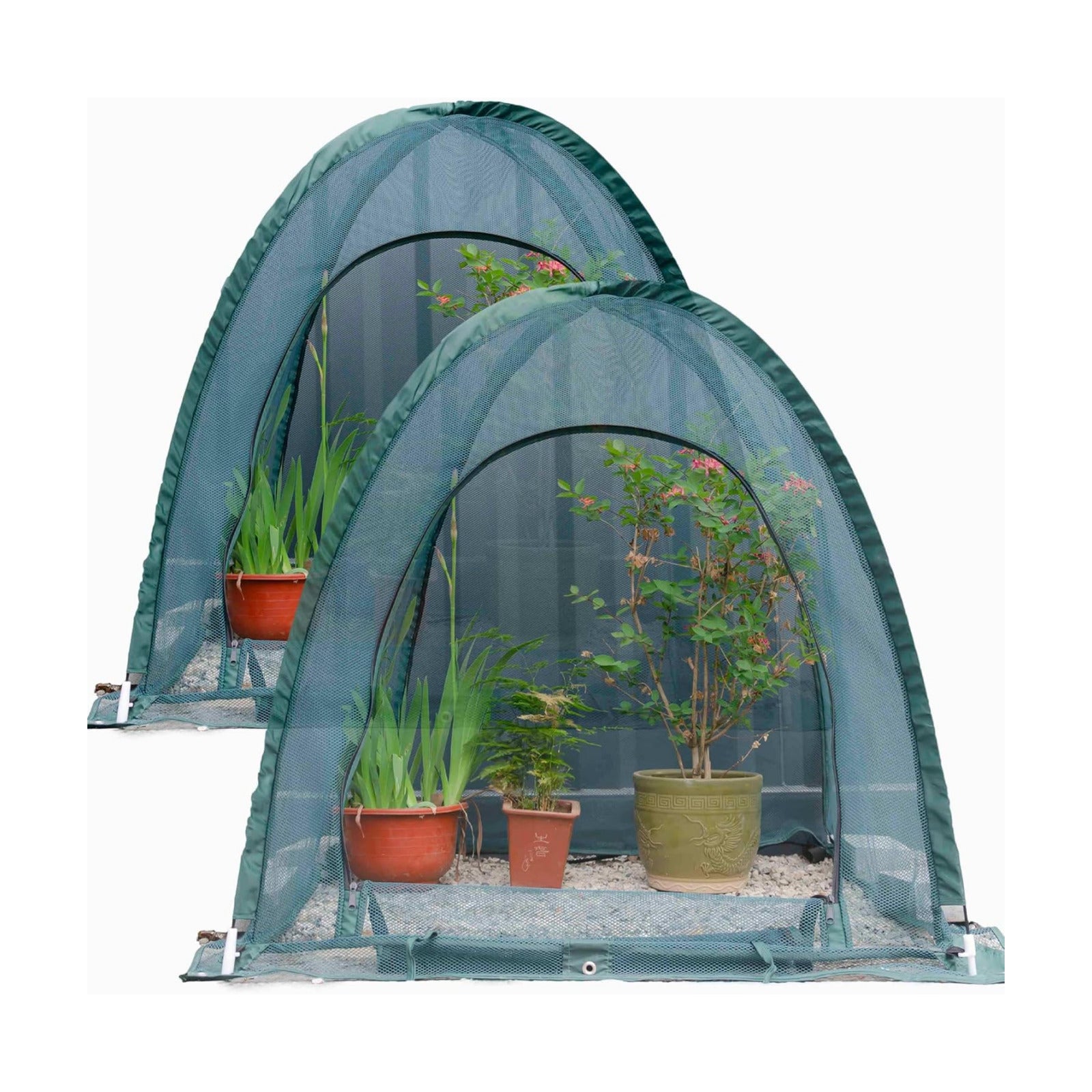 Pop up Gardening Net Cover,36x36x39 inch Pack of 2,Pest Guard Cover for Vegetables Fruits Durable Plant Gardening Net