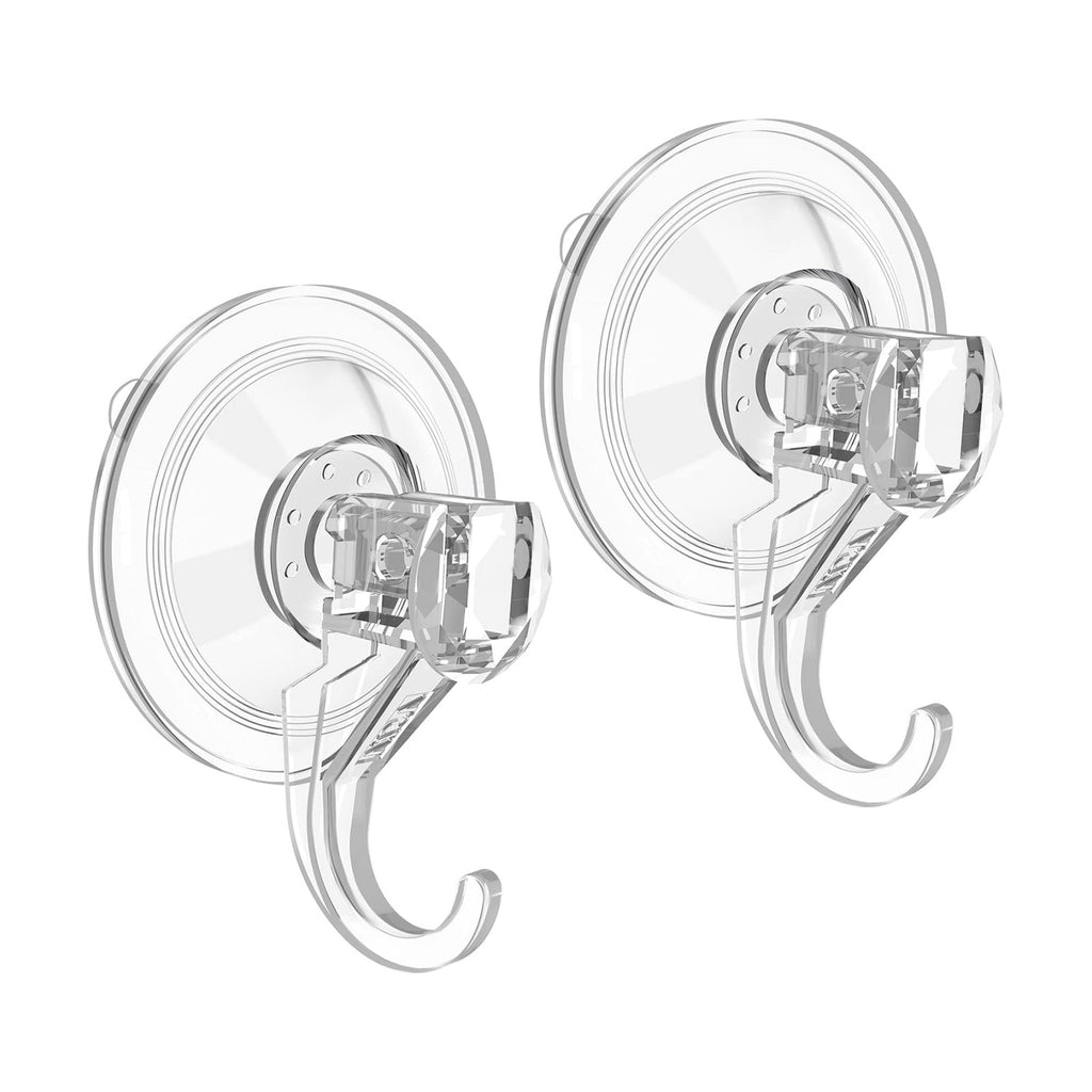 VIS'V Suction Wreath Hanger, Heavy Duty, 22 LB, Large, Clear, 4 Pcs