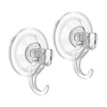 VIS'V Suction Wreath Hanger, Heavy Duty, 22 LB, Large, Clear, 4 Pcs