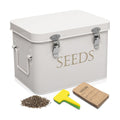Garden Seed Storage Box with Dividers Seeds Packet Organizer Case for Gardening 3 Inner Slot Bird Plant or Vegetable