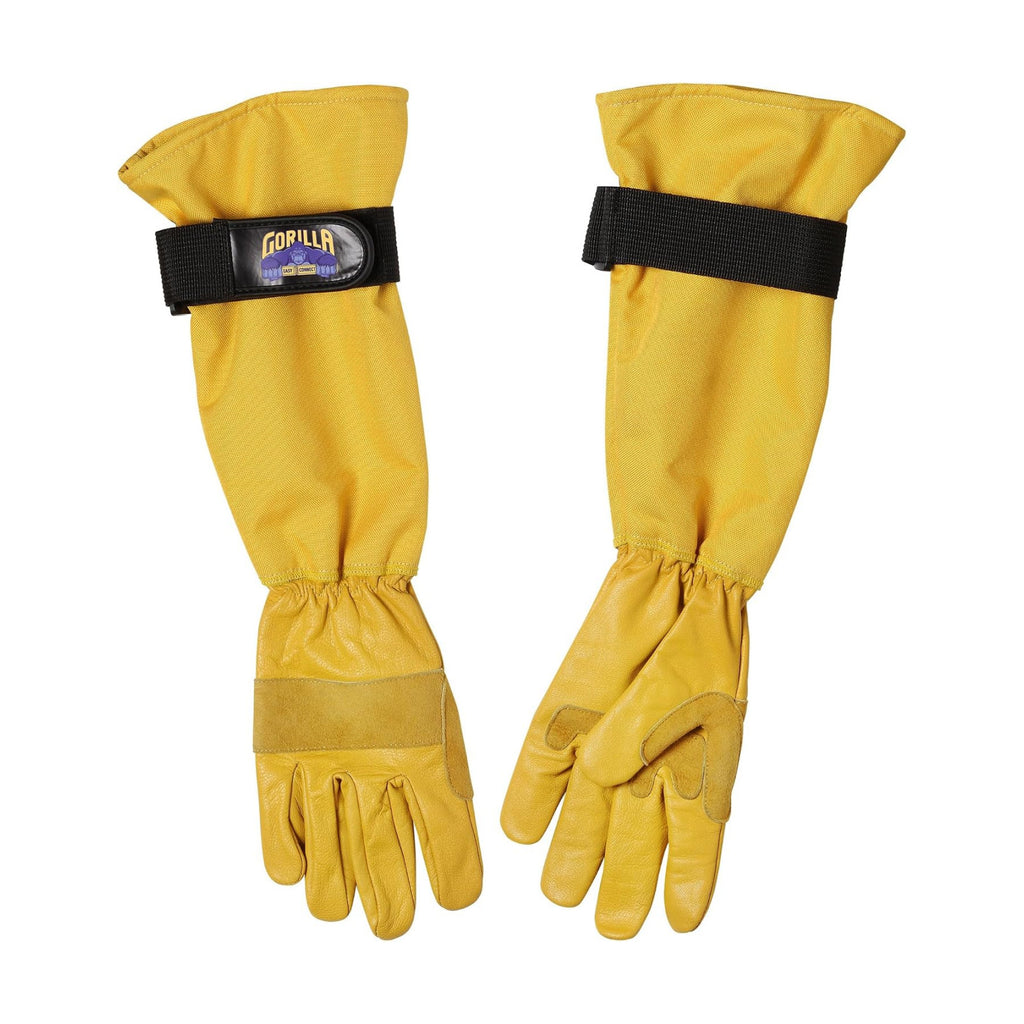 Gardening Gloves Lightweight Tough Heavy Duty Long Sleeve Leather Pruning Gloves with Adjustable Strap