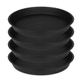 4 Pack of 16 inch Plant Saucer (13.5" Base), Heavy Duty Plastic Plant Tray for Pots, Flower Water Trays for Indoors