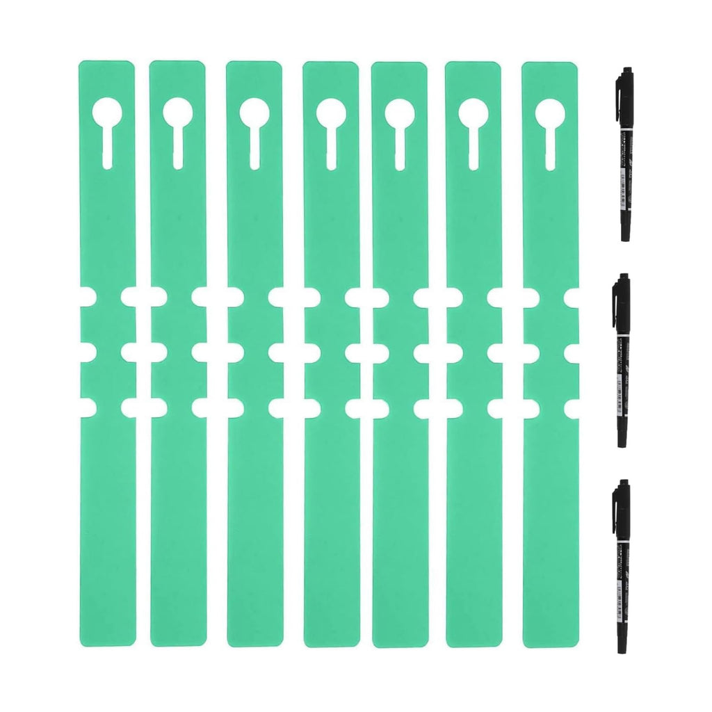 KINJOEK 1200 PCS Green Plant Labels, Adjustable Wrap Around Waterproof Hanging Garden Tree Tags, 2x20cm