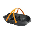 Fiskars Harvest Basket, For collecting and cleaning harvest and harvesting tools, Plastic, Black/Orange, Plus, 1062831