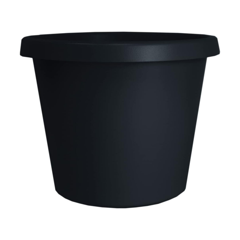 The HC Companies 16 Inch Round Prima Planter - Plastic Plant Pot with Rolled Rim for Indoor Outdoor Plants Flowers