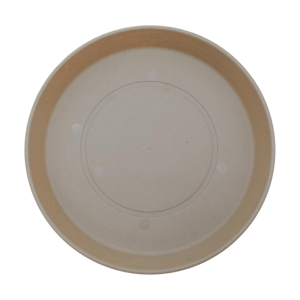 The HC Companies Round Prima Flower Pot Saucers - Plastic Plant Saucer for Outdoors & Indoors - Traditional Plant Pot