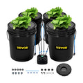 VEVOR DWC Hydroponic System, 5 Gallon 4 Buckets, Deep Water Culture Growing Bucket, Hydroponics Grow Kit with Pump, Air