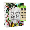 Garden Journal, 3 Ring Full Page 8.5x11" Binder. Seed Packet Organizer Kit, Perfect Planner & Almanac & Notebook for