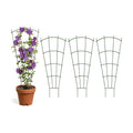 24" Metal Plant Trellis, Climbing Plant Support, 4 Pack (Green) | Rust-resistant coating | Sturdy metal frame | Easy