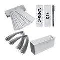 200 Aluminum Plant Tags with 200 Metal Wires - Double Sided Write On Metal Labels - Solid Stamping Tags - Waterproof