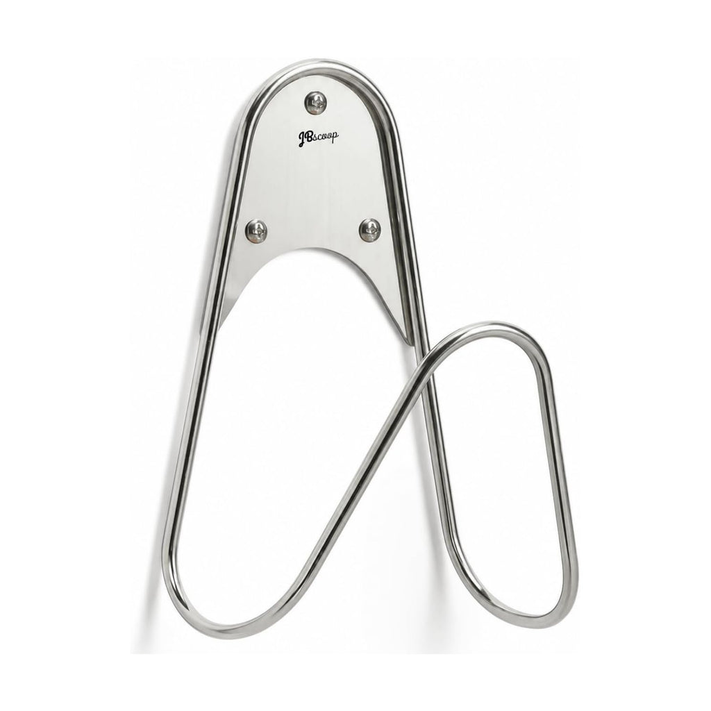 JBscoop Garden Hose Holder Stainless Steel Small Wall Mount Garden Hose Hook, Ideal for Water, Air, Hydraulic Hose