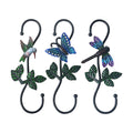 Large Decorative S Hooks, Set of 3 Plant Hangers, Beautiful and Vivid Plant Hook for Hanging Outdoor Indoor Garden
