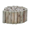 FOREVER BAMBOO Natural Eucalyptus Wood Solid Log for Garden Edging Lawn Landscape Fence Borders 72 in L x 6 in H x 1.25