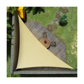Amgo 12' x 12' x 17' Beige Right Triangle Sun Shade Sail Canopy Awning Cloth AGTAPRT12 - UV Blockage, Water & Air