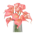 Letjolt Artificial Calla Lily Flowers 12Pcs Light Pink Realistic Flower