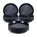 Sawysine 30 Pack Plastic Plant Saucer Round Drip Trays Black Flower Pot Saucers Thick Plant Dish Sturdy Water Tray