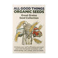 All Good Things Organic Great Grains Seed, 4 Variety Pack | Four Homestead Grain Packets, Barley, Oat, Rye, and Wheat