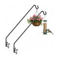 MIXXIDEA 2 Pack Heavy Duty Extensible Adjustable Deck Hooks for Hanging Bird Feeders, Plants, Suet Baskets, Wind Chimes, Lanterns
