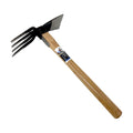 HACHIEMON Japanese Craftsmanship Garden Hand Tool Hoe and Cultivator Hand Tiller - Sturdy and Sharp